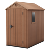 Keter Darwin braun - Gartenhaus Schuppen - mit Seitenfenster - 125.8x184.5x205.1 cm