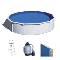 Gre Fidji Rund &Oslash;550 x 120 cm - Runder Stahlwandpool