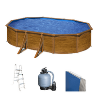 Gre Pacific Oval 500x300x120cm - oberirdischer Stahlpool