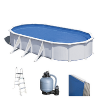 Gre Atlantis Oval 730x375x132cm - Stahlwandbecken