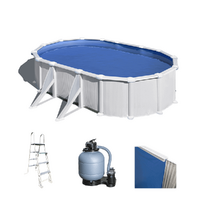 Gre Atlantis Oval 610x375x132cm - Stahlwandbecken