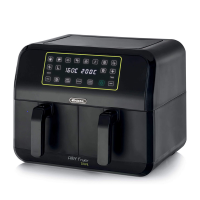 Ariete 4623 Airy Fryer Dual - Hei&szlig;luftfritteuse mit Doppelkorb und digitaler Anzeige