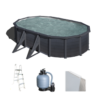 Gre Kea Oval 500x300x120cm - Aufstellpool aus Stahl