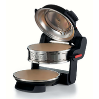 Ariete Pizzeria Nero 0927/01 - Pizzaofen f&uuml;r 2 Pizzen - Schamottstein