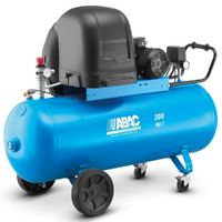 ABAC PRO A39B 200 CT3 - Schallged&auml;mpfter dreiphasiger riemengetriebener elektrischer Luftkompressor - Motor 3 PS - 200 Liter