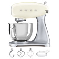 Smeg SMF02CREU Creme/Beige - Planetenkneter - Edelstahlsch&uuml;ssel  4,8 Liter