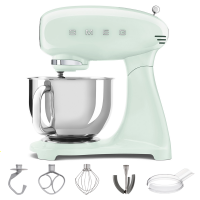 Smeg Full Color Pastellgr&uuml;n - K&uuml;chenmaschine - Edelstahlsch&uuml;ssel 4,8 Liter