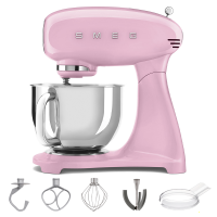 SMEG Full Color Pink - K&uuml;chenmaschine - Edelstahlsch&uuml;ssel 4,8 Liter