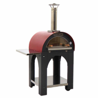 Cibus Red Holzbackofen f&uuml;r den Au&szlig;enbereich - Backkapazit&auml;t 2 Pizzas