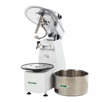 Fimar 12SR - Spiralkneter mit kippbarem Kopf - 400V - 2 Geschwindigkeiten