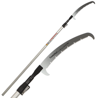 Castellari PS35PRO+AT4 - Gest&auml;nges&auml;ge mit U-Z&auml;hnen auf ovalem Aluminiumschaft - 255-415 cm - S&auml;geblatt 35 cm