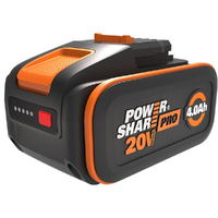 WA3644 20V 4Ah Pro PowerShare Lithium-Akku mit LED-Anzeige - Worx