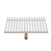 Cruccolini - Grillplatte aus Edelstahl - Anti-Brand-Holzgriff