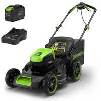 Greenworks GD48LM46SPIIK4 - Akku-Rasenm&auml;her selbstangetrieben - 48V/4Ah - Schnittbreite 46 cm