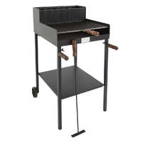 Cruccolini Fuocone Oliveto - Handgefertigter Eisen-Holzkohlegrill f&uuml;r Holz und Kohle