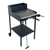 Cruccolini Belvedere - Handgefertigter Holz- und Kohlegrill aus Eisen