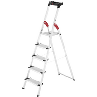 Hailo ProfiStep XXL, 5 Stufen, 1.68 mt - Aluminium-Leiter mit St&auml;nder