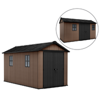 Keter Newton plus 7513/1375 - Gartenhaus - Mit Doppelt&uuml;r und Fenstern