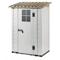 Garofalo Tuscany Evo 100 - Ger&auml;tehaus - Mit Fenster und einfl&uuml;geliger T&uuml;r - 122.5x82.5x201 cm