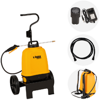 Volpi V-BLACK VITA 12 &ndash; Akku-R&uuml;ckenspritze mit Trolley und 2 m Schlauch