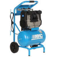 ABAC HOCKENHEIM QUIETE OS20 - Schallged&auml;mpfter, &ouml;lfreier, einphasiger elektrischer Luftkompressor - 2 PS Motor - 20 lt