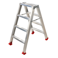Doppel-Aluminium-Stehleiter Modell 1031, 2x4 Stufen, H&ouml;he 0,96 m