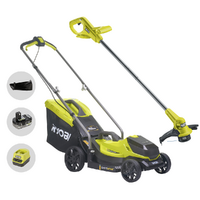 Ryobi RLM18X33B50LT23A &ndash; Akku-Rasenm&auml;her- und Rasentrimmer-Set &ndash; 18V 5Ah &ndash; Schnittbreite 33 cm + 23 cm