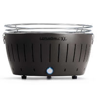 LotusGrill LG G435 U &ndash; Tragbarer XL-Holzkohlegrill f&uuml;r den Au&szlig;enbereich &ndash; Anthrazitfarbenes Au&szlig;engeh&auml;use