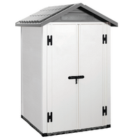 Garofalo Urban 120 &ndash; Gartenschuppen &ndash; Mit Doppelt&uuml;r &ndash; 122,5 x 122,5 x 214 cm