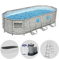 Bestway Steel Pro Max Splashview 56716DE - 549x274x122 cm - Frame Pool, oval, für 7-8 Personen