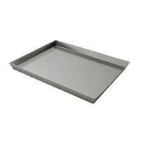 Backblech aus Aluminium für Holzbackofen 50 x 80 cm -Halbe Tiefe des Backfachs