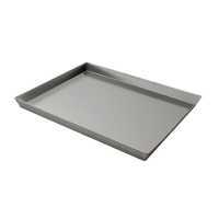 Halb Backblech aus Aluminium für Holzbackofen 50 x 100 - Halbe Tiefe des Backfachs