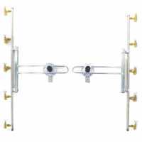 Spritzbalken aus Edelstahl Fl&uuml;gelmutter aus Messing 5+5 D&uuml;sen, Halterung aus Edelstahl
