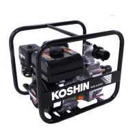 Benzinmotorpumpe Koshin STV-50X f&uuml;r Grauwasser mit 50 mm Anschl&uuml;ssen - Wasserpumpe