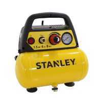 Stanley DN 200/8/6 - Tragbarer elektrischer Kompressor - Motor 1.5PS - 6 Lt