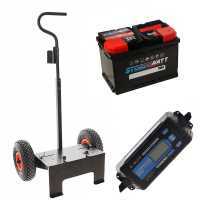 Komplettpaket: Wagen Volpi + 70 Ah Batterie + Ladeger&auml;t Awelco Automatic 20