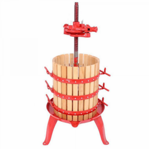 Handbetriebene Weinpresse 15 cm, Trauben und Wein